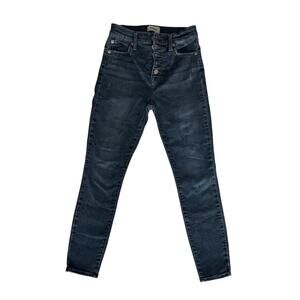 Pistola High Rise Button Fly Skinny Jeans Dark Wash Size 25